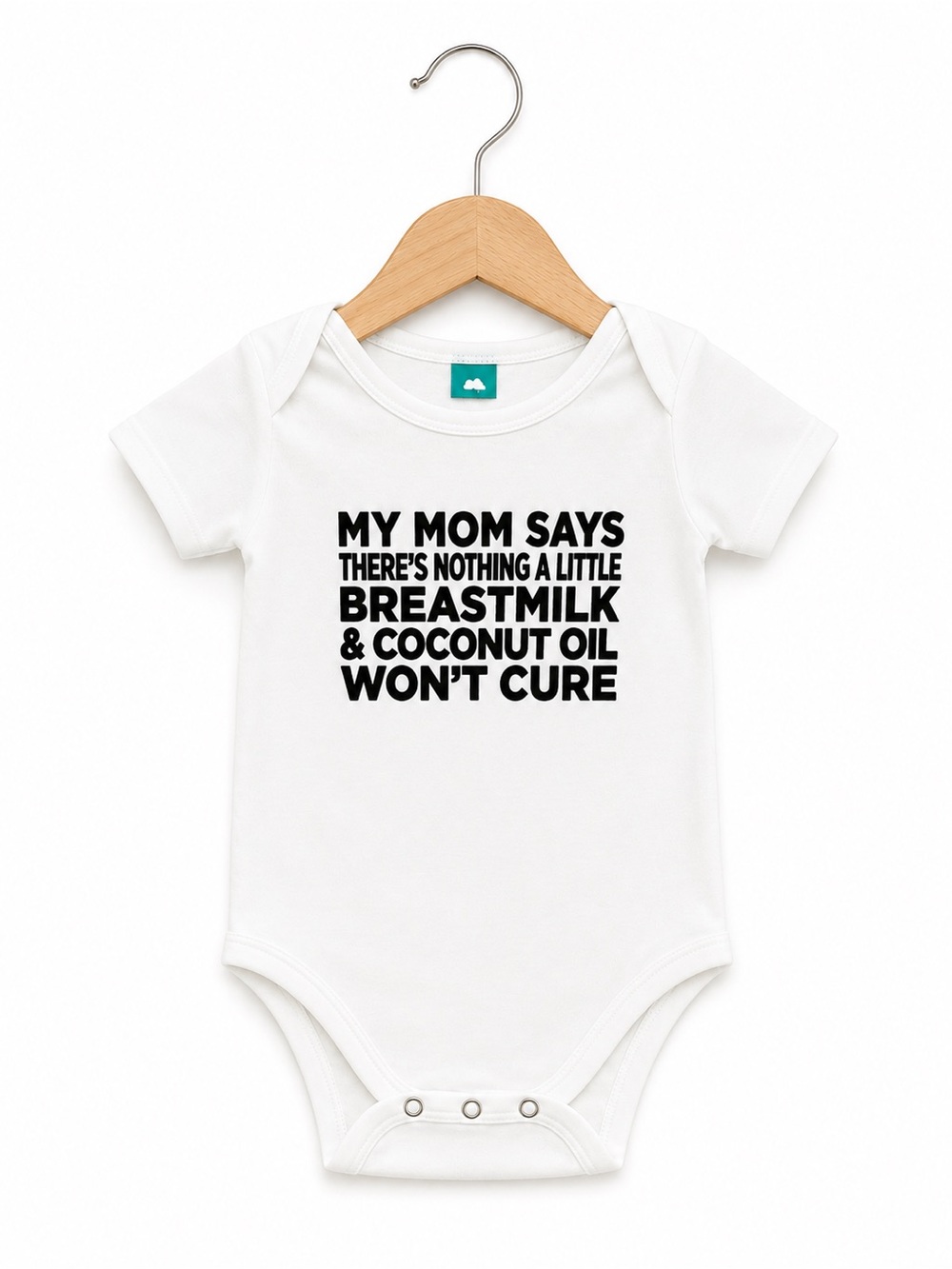 Precious Cargo Unisex Bodysuit Sz 6 Mo Breastmilk Coconut Oil Can't Cure NEW